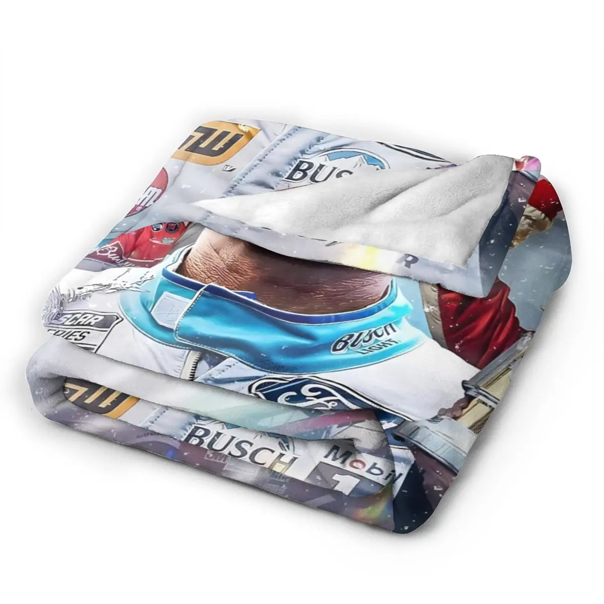 Kevin Harvick 4 All Season Fleece Blanket Throw Ultra Soft Flannel Blanket Digital Printed Premium Fluffy Microfiber Fleece