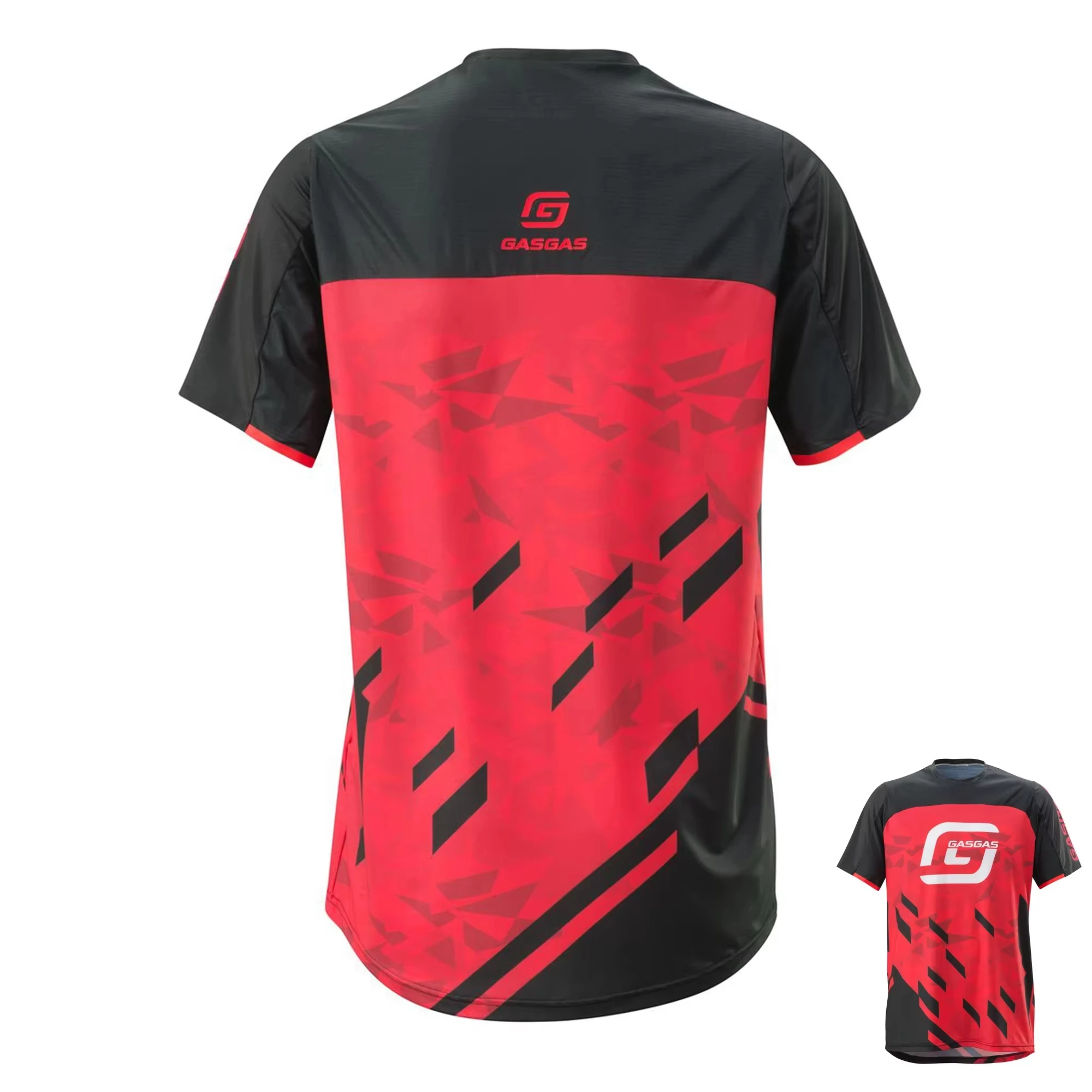 

Газовая новинка 2025, летняя футболка для езды на мотоцикле, горная внедорожная уличная езда на велосипеде, скоростная сушка, футболка с круглым вырезом и короткими рукавами