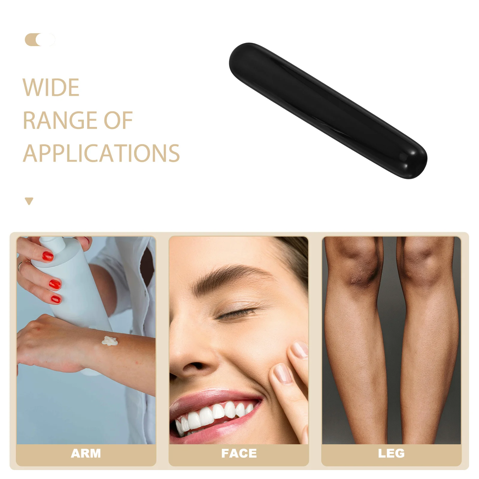 سبج عصا تدليك الحجر الطبيعي المحمولة الجسم مدلك للكتف الخلفي الوجه أداة الإغاثة جواشا فرك بار