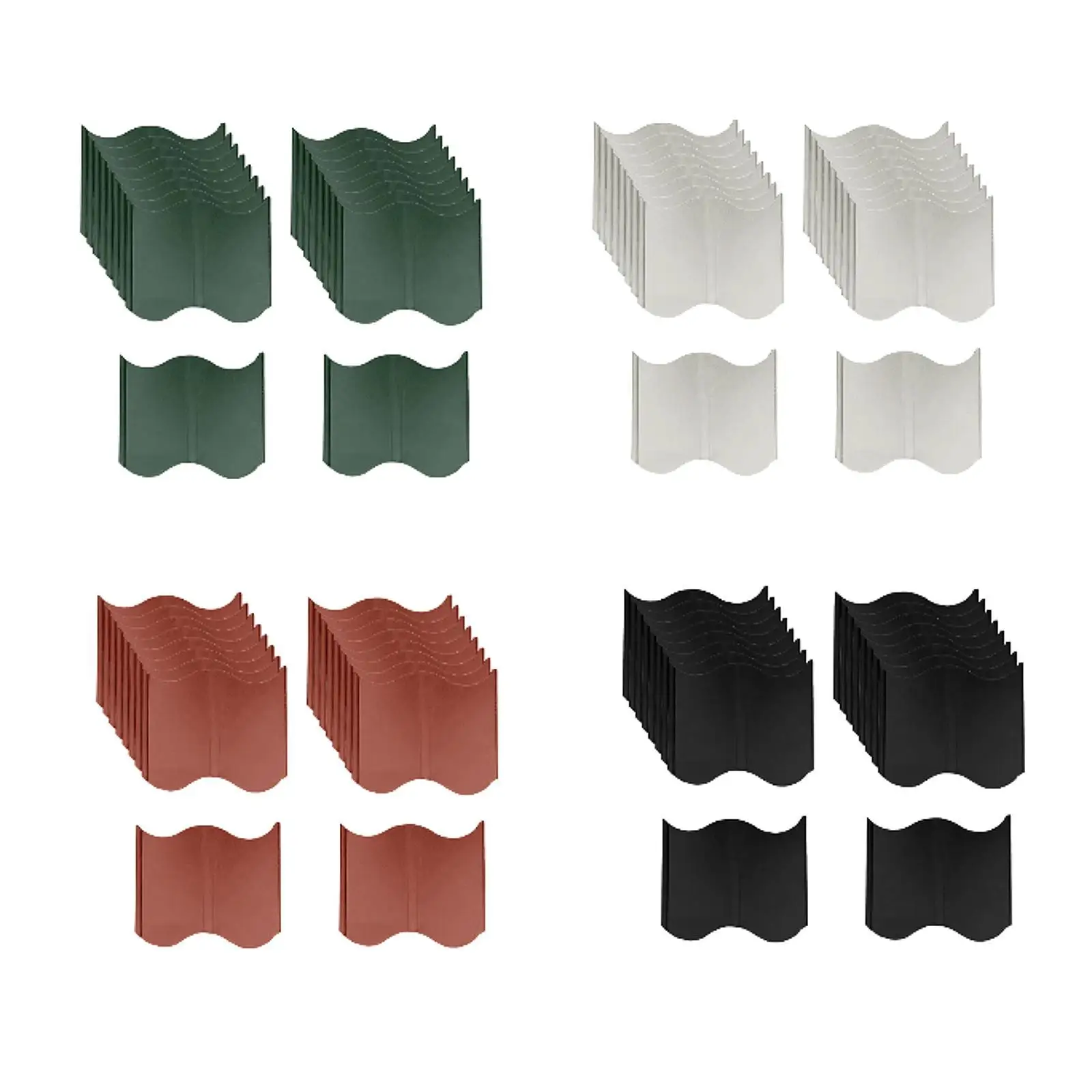 

20 Pieces Garden Edging Border DIY Decorative Garden Fence Border Landscaping Border for Yard Landscaping Lawn Pathway Garden