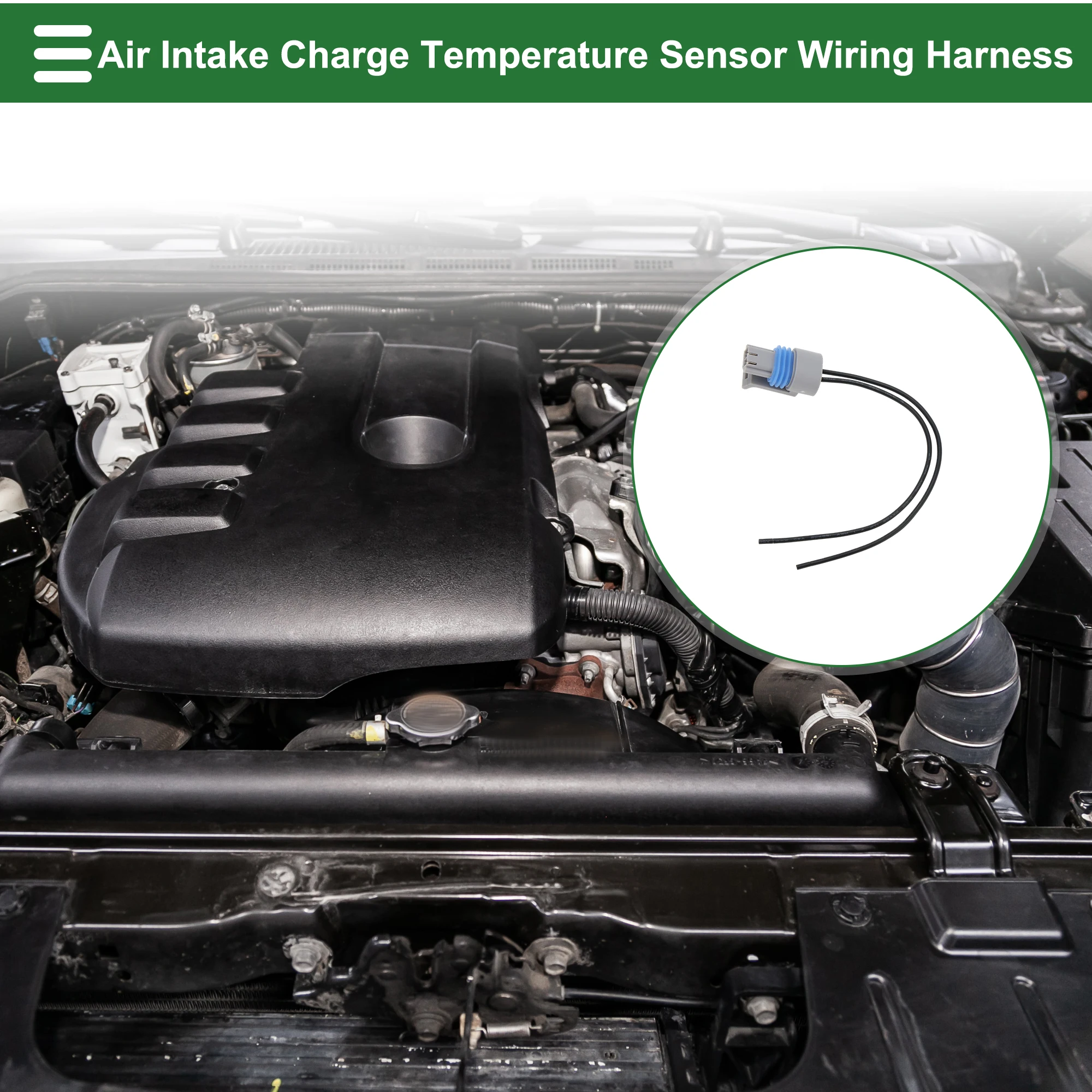 UXCELL 2 Pins Sensor Wiring Harnesses Air Intake Charge Temperature Sensor Wiring Harness for BUICK ALLURE 2005 No.12102620  20a