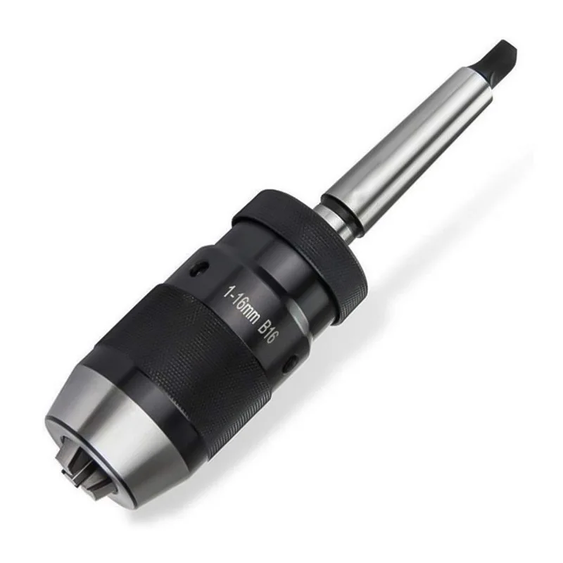 MT2-B18 1-16MM MK2 mandrel live core drill chuck durable taper steel self-tightening keyless accessory lathe tool