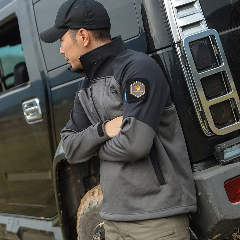 Emersongear Blue Label, тактический носорог, функциональная одежда, толстовка, свитер, куртка, ветровка, пальто, теплое спортивное пальто на открытом воздухе