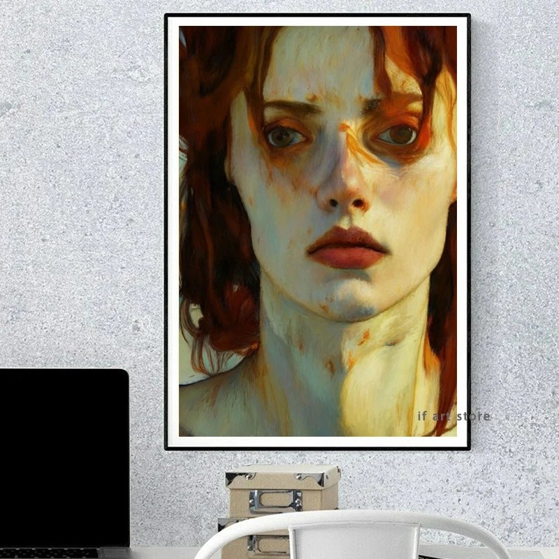 Egon Schiele Abstact Naked Body Color Delineation Sketch Canvas Art Print Painting Poster Wall Picture for Living Room Decor