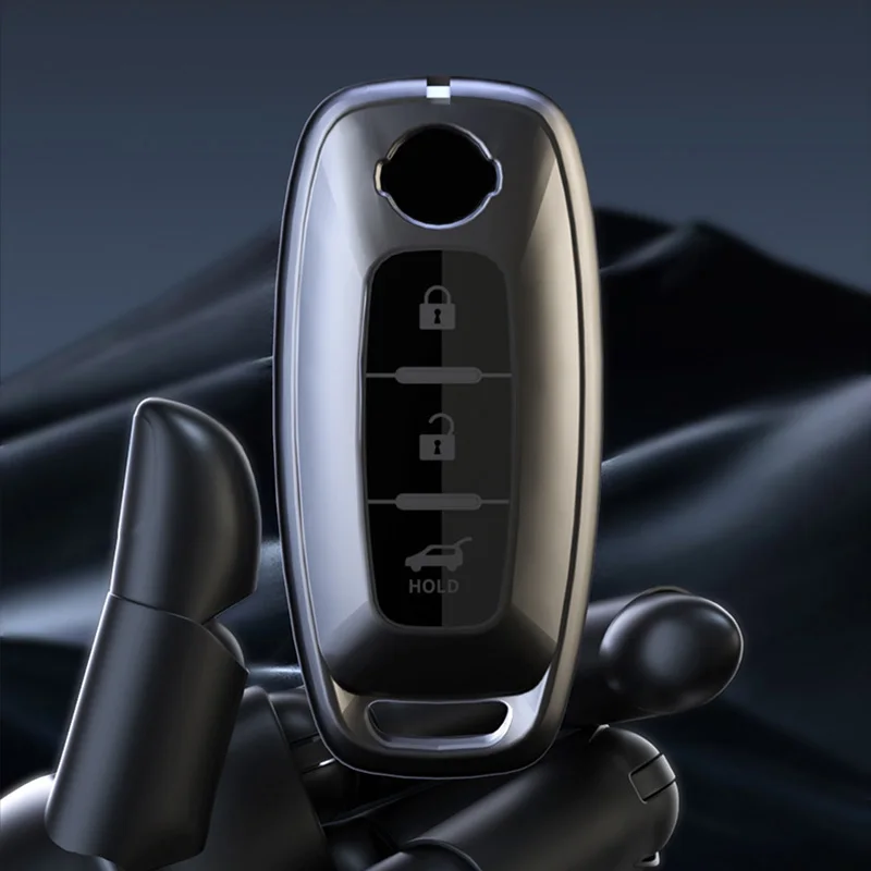3 Buttons Remote Car Shell For Nissan X-trail T33 Qashqai J12 Teana Altima Ariya 2022 2023 TPU Key Case Cover Holder Keychain
