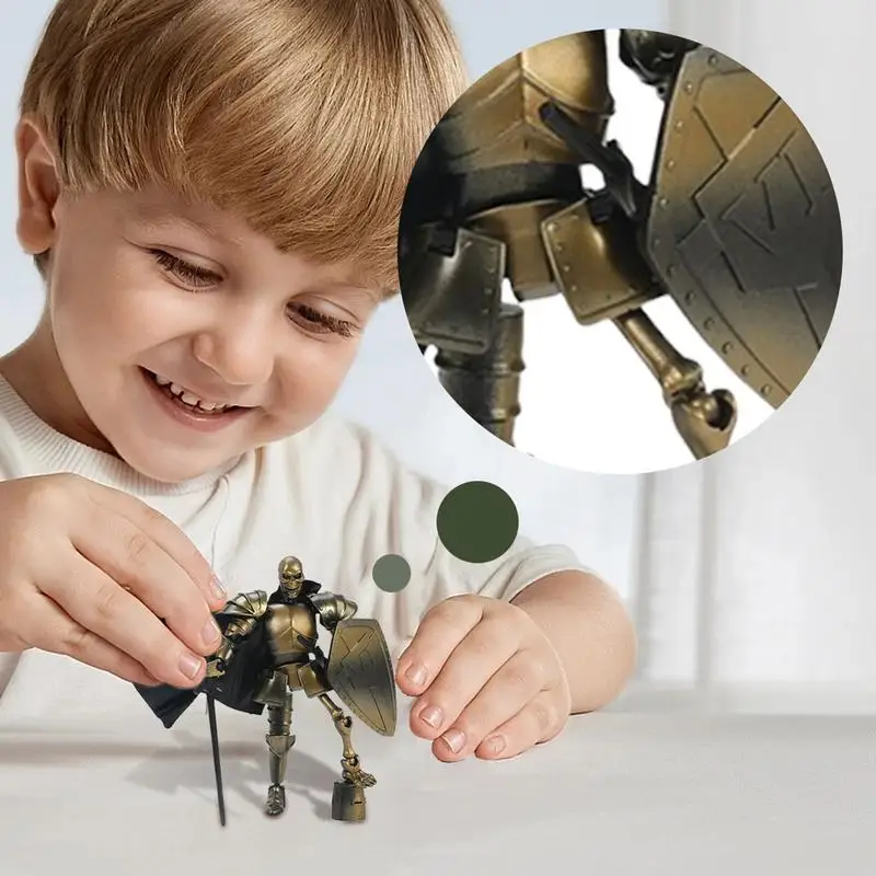 Middeleeuwse Schedel Actiefiguren Beweegbare Robot Multi-Jointed Dummys Volledig Gelede Figuren Speelgoed voor Bureau Display Beeldje Model