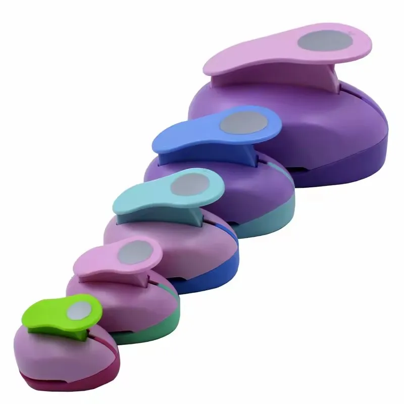 8/16/25mm Random Color Circle Punch DIY Embossing Punches Scrapbooking Machine Paper Cutting Hole Punch Rounder Cutter