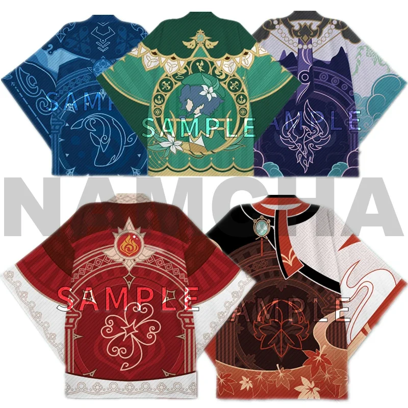 

Hot Game Kimonos Haori Kaedehara Kazuha Xiao Tartaglia Barbatos Cosplay Costume Coat Cloak Tops Kimono Haori Shirt Unisex