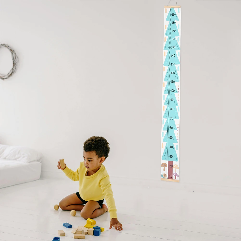 

2 Pcs Height Ruler Hanging Picture Child Wall Chart Baby Growth Wooden Measurement for Kids