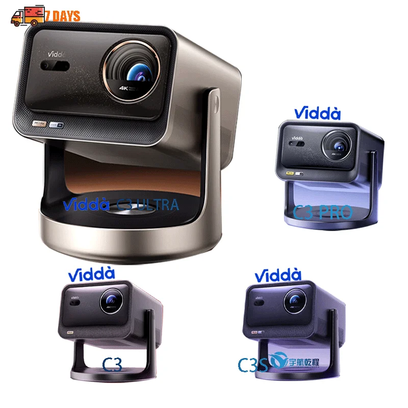 

C3 Ultra C3 PRO C3S C3 3200lm Lumens 4K UHD Triple Laser DLP Smart Portable Mini 4k Projector