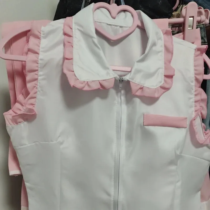 CyAnime Pink Miku Cosplay Costume Suit Sakura Miku Wig JK Skirt Uniform Cherry Miku Cosplay Halloween Party Dress Accessories view 2