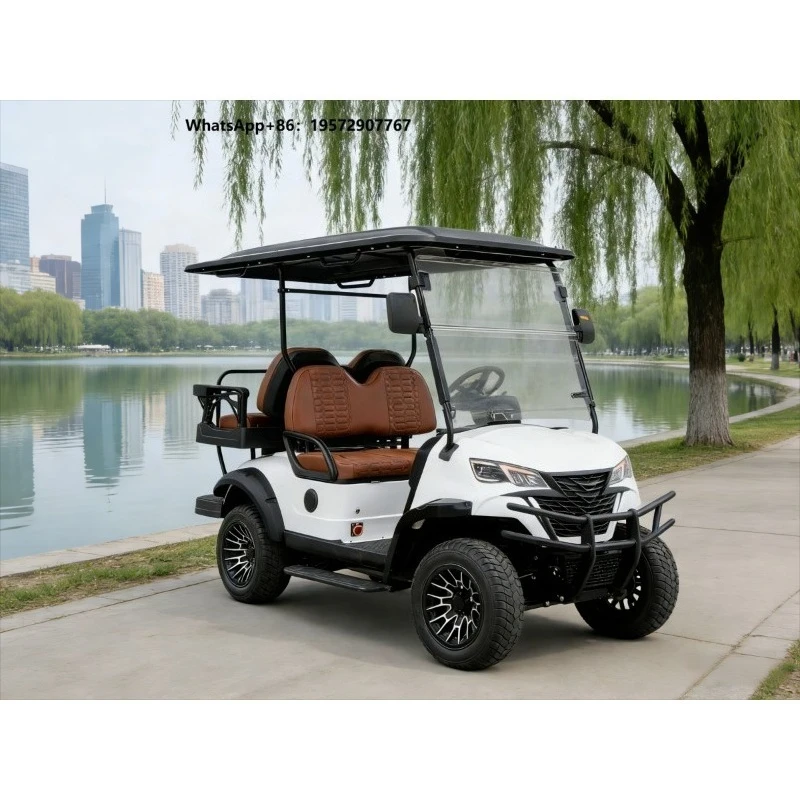 Electric Golf Cart Golf Buggy 4 Seater Compact Leisure Travel Golf Course
