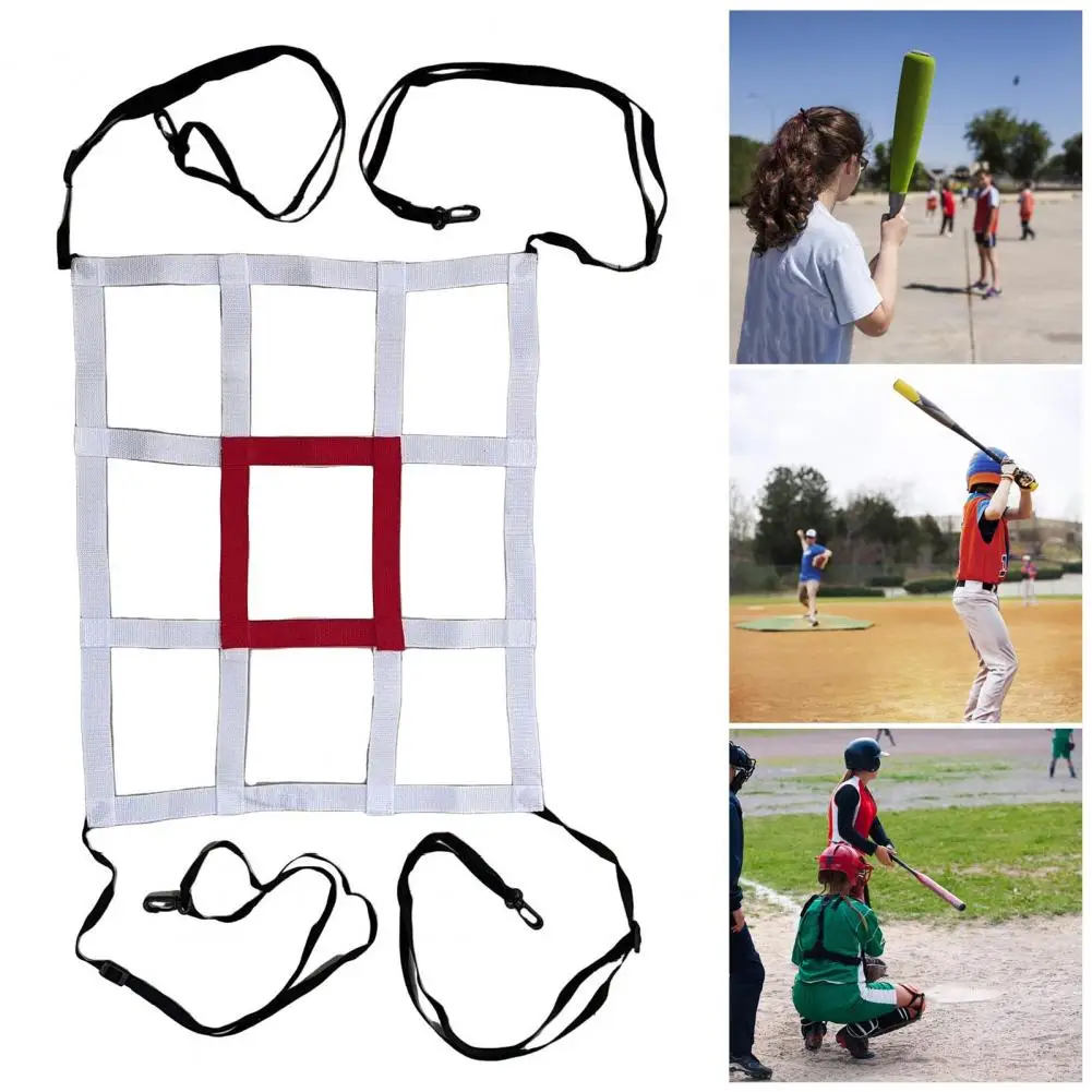 Softball Pitching Target Baseball Net Zone Target Adjustable Baseball Net with Strike Zone Target Simple for Pitching