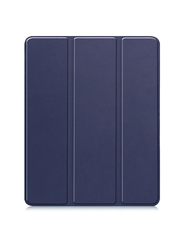 ipad pro 2024 case for iPad pro13 inch 2024 tablet leather case 13-inch three-fold stand ultra-thin solid color protective case