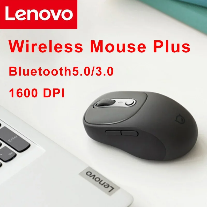 

Lenovo Xiaoxin Bluetooth Mouse PLUS Mute Button Light Sound Portable Ergonomic Design Office Game Universal Charging Mouse