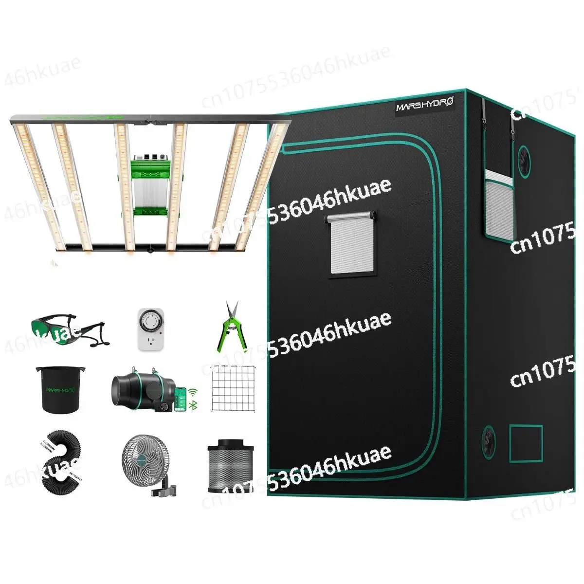 

480W 4x4ft 120x120cm FC4800 LM301H EVO Smart 6'' IFresh Inline Fan Ventilation Kit Large Grow Zelt Full Kit