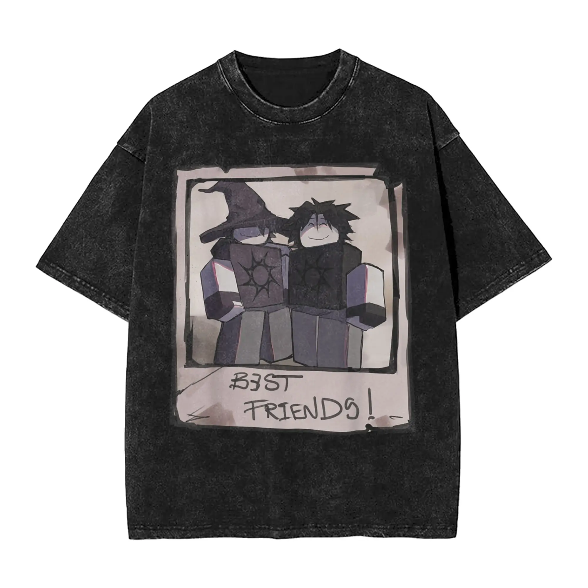 TwoTime Skill Costume Forsaken Men T Shirt Washed  Novelty Tees Short Sleeve Crewneck T-Shirts 100% Cotton Plus Size Tops