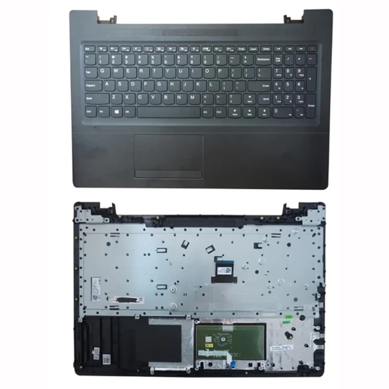 

New US Keyboard with Shell C Cover Palmrest Upper Case and Touchpad for Lenovo Ideapad 110-15ACL IBR AST Laptop 5CB0L46295