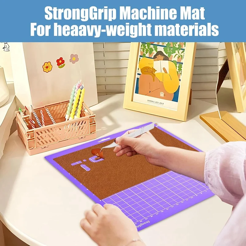 6 Pack Cutting Mat For Joy Xtra, 8.5X12in Adhesive Cutting Mats For Craft, 2 Light Grip, 2 Standard Grip, 2 Strong Grip