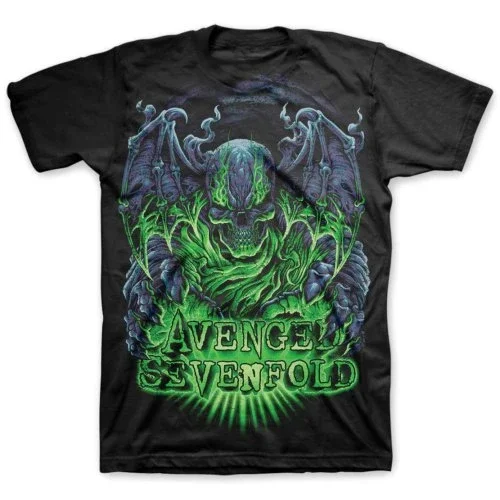Klassisches Death Bat Avenged Sevenfold Band T-Shirt aus Baumwolle mit Grafikdruck für Männer und Frauen, Sommer-Streetwear – Detail 7