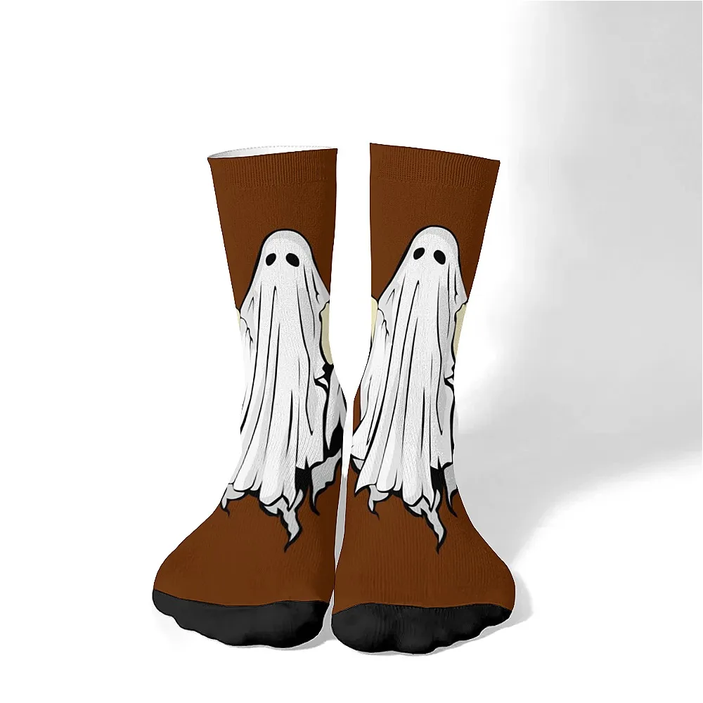 جوارب شبح فنية مطبوعة متعددة الاستخدامات للرجال، هدية مثالية عصرية ولطيفة ومتعددة الاستخدامات وقابلة للتنفس ودافئة