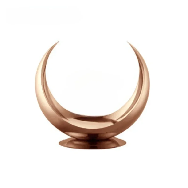 

Gold-plated stainless steel horn fruit basin