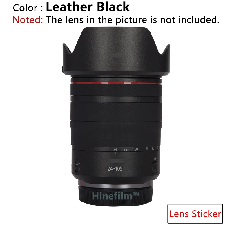 

RF24-105 F4 Lens Decal Skins 24105 Lens Wrap Cover for Canon RF 24-105mm F4L IS USM Lens Premium Court Sticker 3M Skin