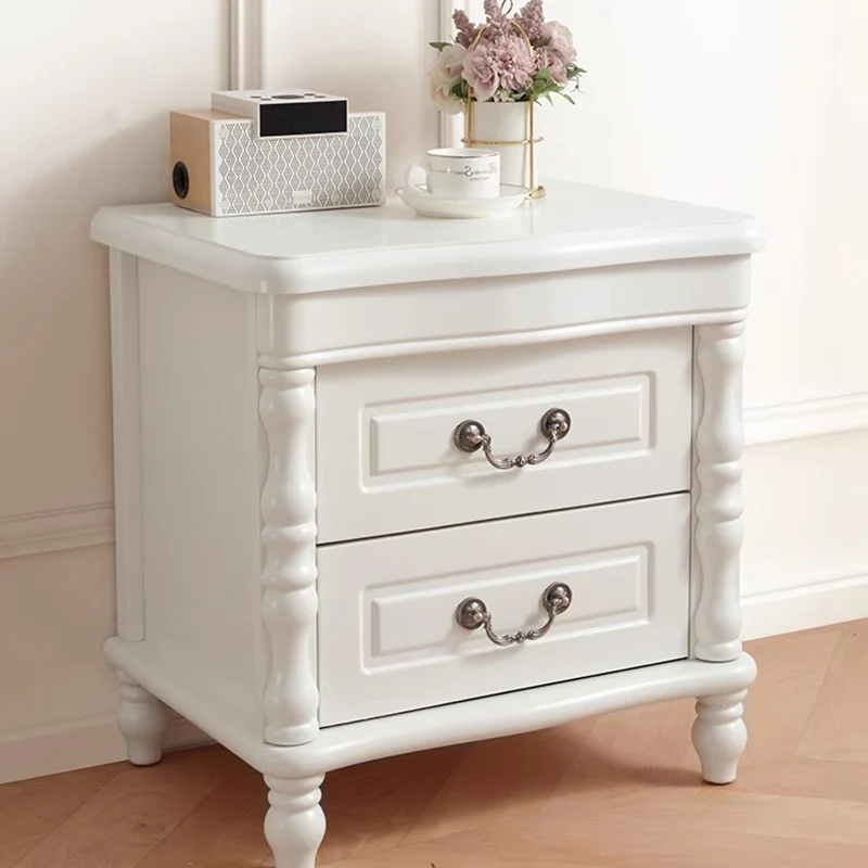 

European Aesthetic Nightstand Modern Storage Minimalist Drawer Bedside Table Luxury Kawaii Mesitas De Noche Bedroom Furniture