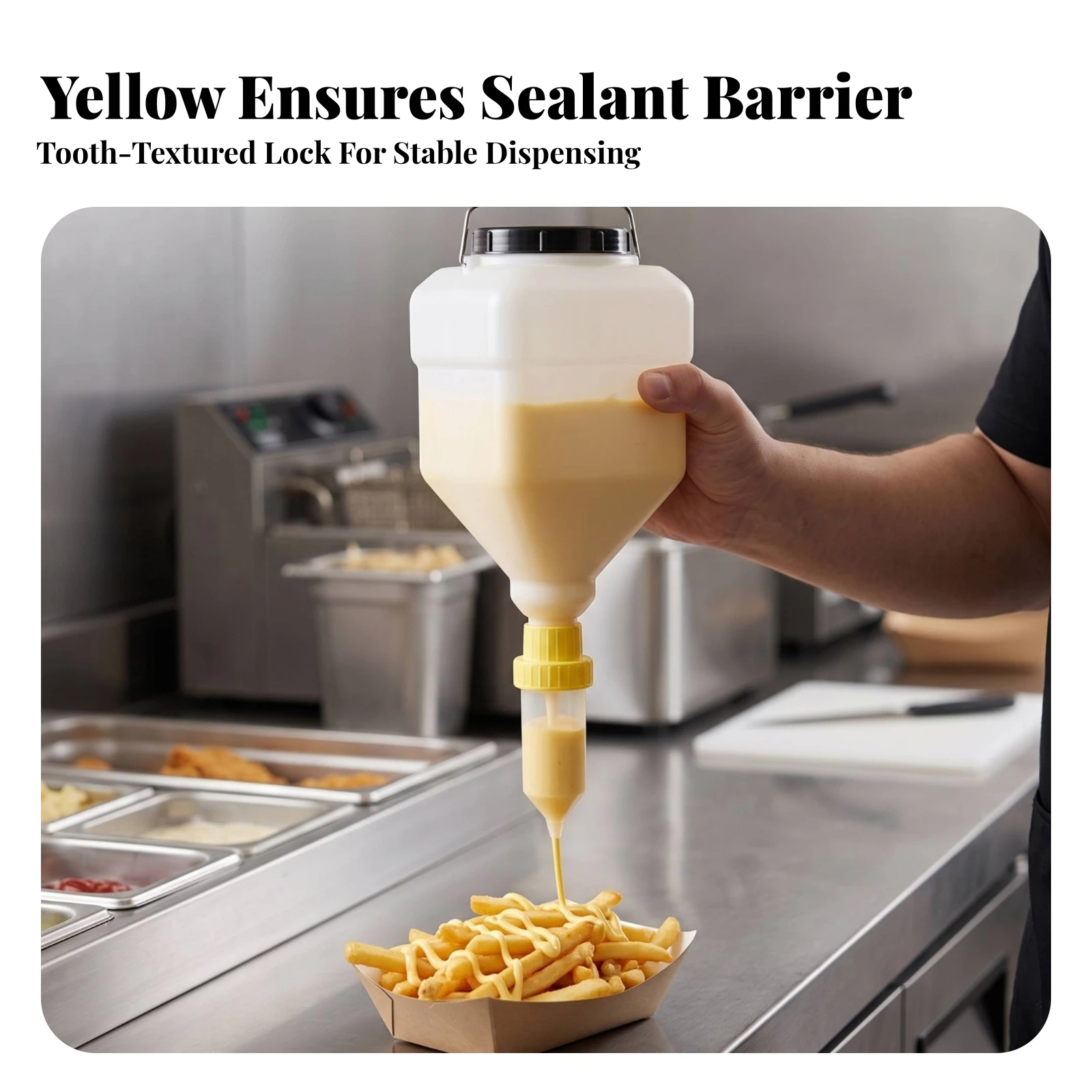 Hanging Sauce Dispenser Food-Grade Hanging Condiment Bottle Press Sauce Bottle Translucent Ketchup Dispenser Refillable