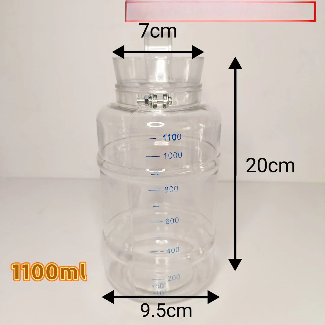 Negative Pressure Suction Apparatus 2L Drainage Bottle Medical Sputum Cork Connecting Tube Meter Portable Hook for Reverse Flow
