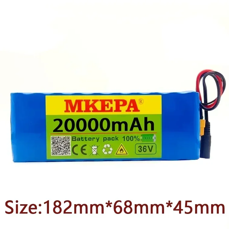 10S2P 36V 20000mAh 42V Electric Scooter Battery Lithium Electric Scooter 1000W Electric Scooter Battery 10s2p 36V Battery