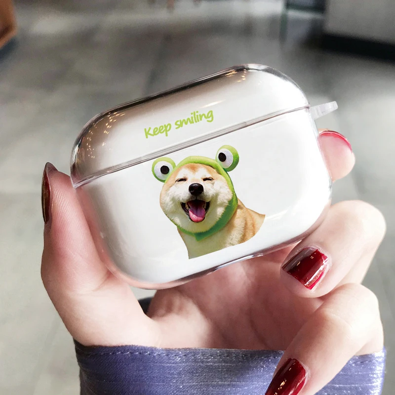 Zabawne etui na słuchawki AirPods z motywem psa rasy Corgi, przezroczyste, na AirPods 4, 3, Pro 3, 2, przezroczysta osłona na Airpod 2, 3, ochronne akcesorium, pokrowiec.