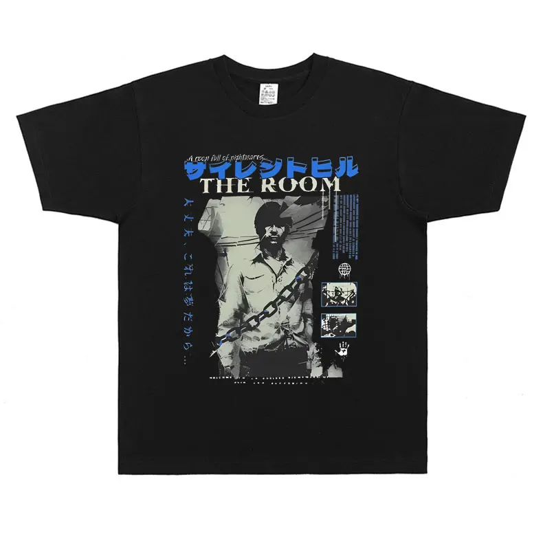 Horror Game Fun Silent Hill The Room T Shirts Men Women Fashion Casual Oversized Tshirt Male Vintage Gothic Rock Tees Streetwear