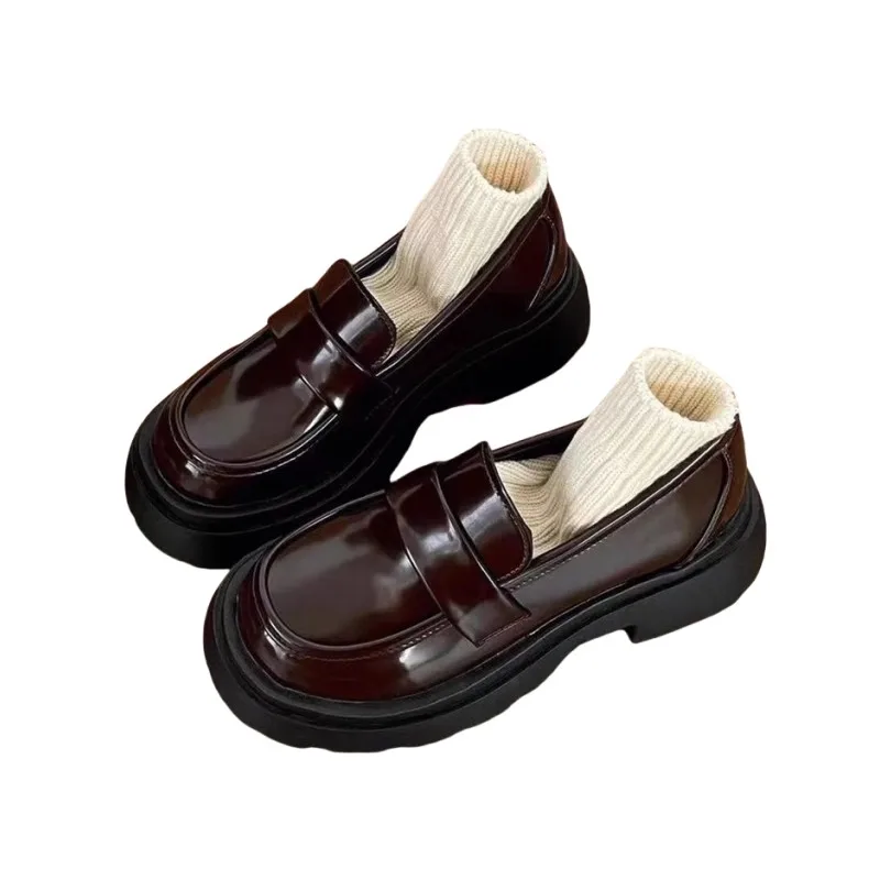 

Wedge Platform Japanese Jk Uniform Mary Jane Shoes Pu Leather Lolita British College Student Kawaii Girls Jk Uniform Shoes