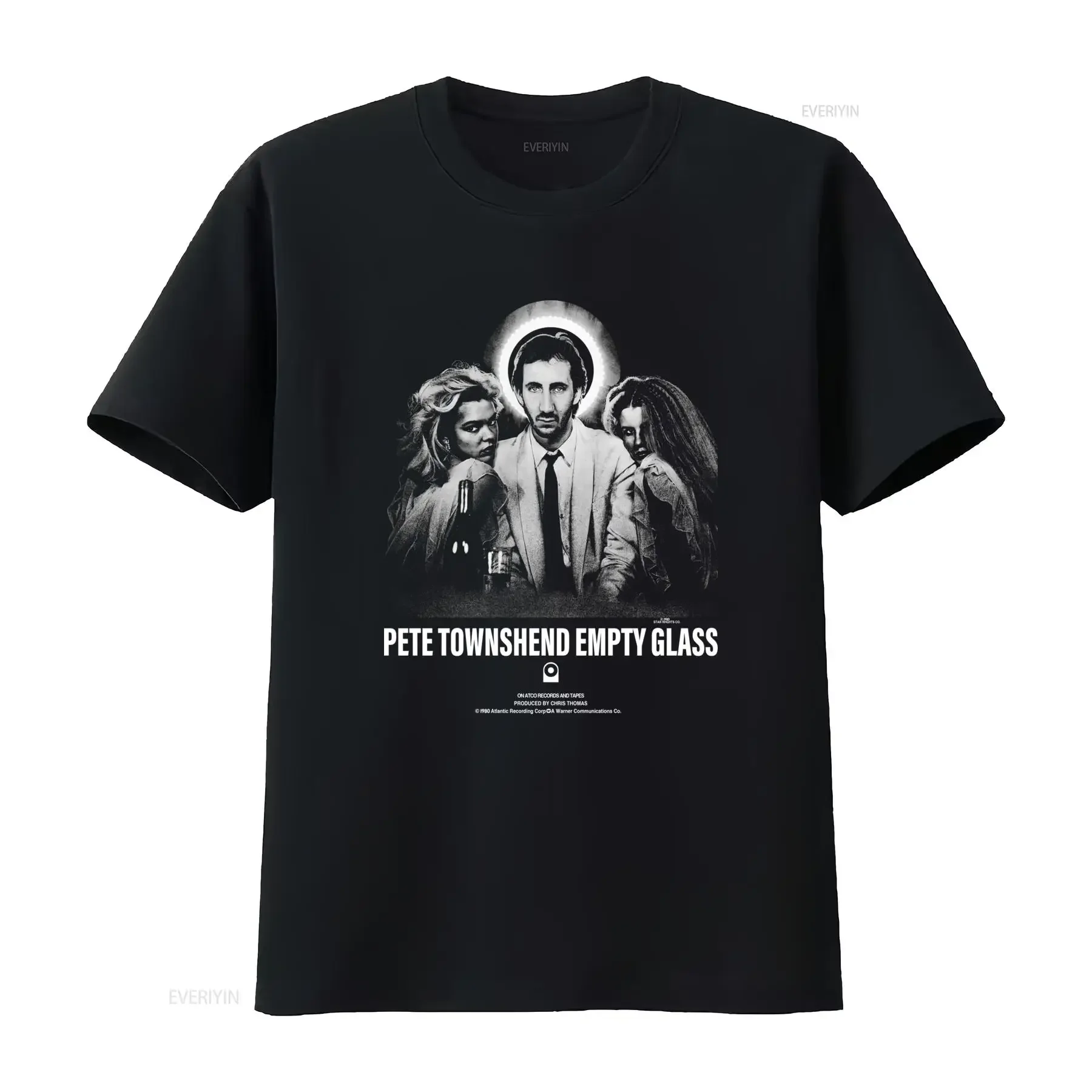 Vintage 1980 Pete Townshend Empty Glass T Shirt Medium Retro Rock Concert Design vintage Washed Comfortable Unisex