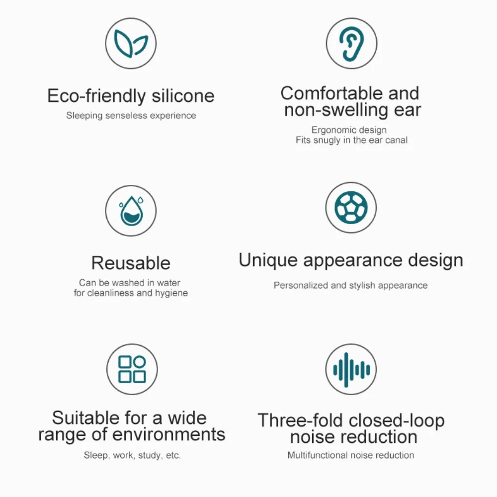 

Защитные наушники для плавания, водонепроницаемые звукоблокирующие водонепроницаемые беруши, силиконовые шумоподавляющие