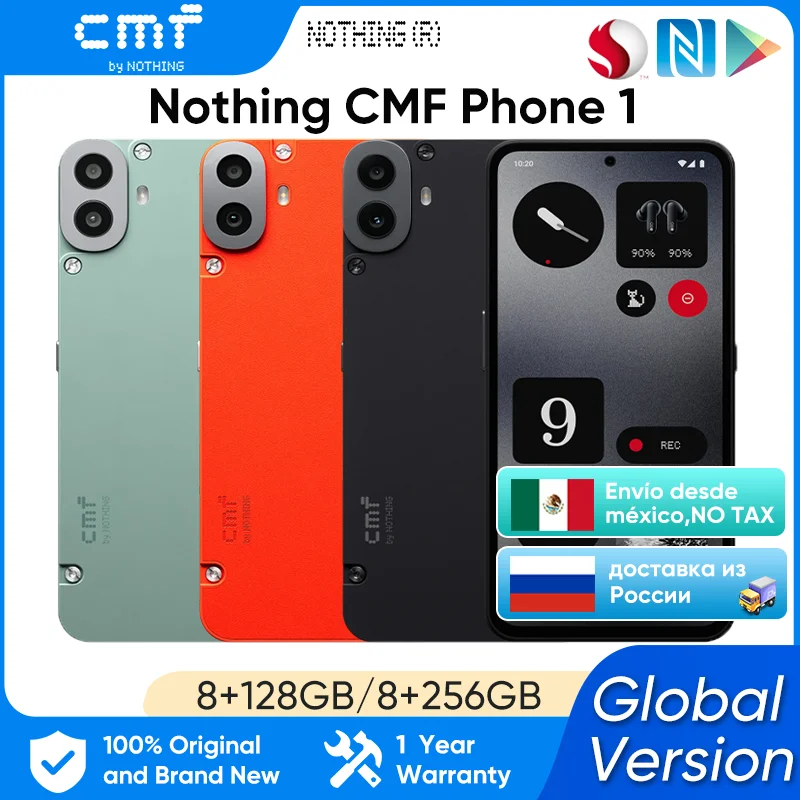 Global Versie CMF Telefoon 1 Smartphone 6.67 "120 Hz Super AMOLED Scherm MTK Afmeting 7300 33 W Snel opladen 50 MP Camera