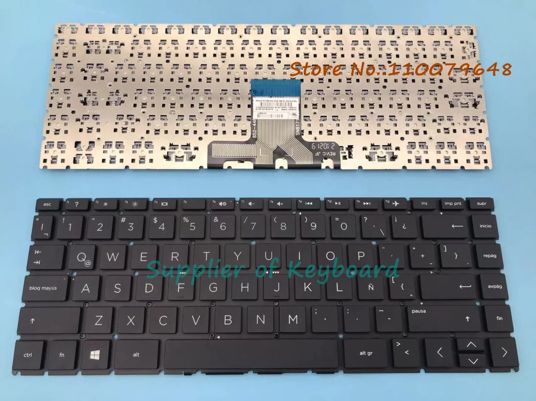 NEW For HP Home 14-ck0015la 14-ck0016la 14-ck0017la Latin Spanish Keyboard Black