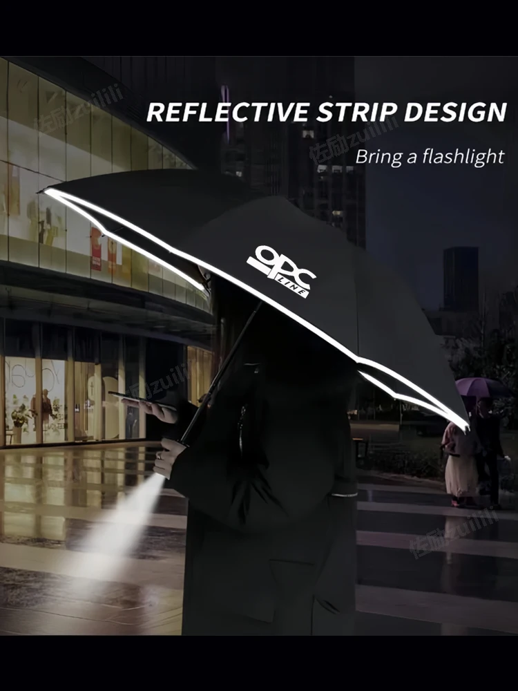 Автомобильные аксессуары Opel Astra H K J G OPC Vectra B Corsa D E B Mokka, автоматический светоотражающий Зонт с реверсивной светодиодной подсветкой