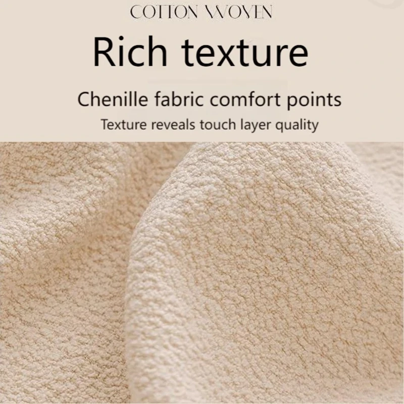 1/2/3/4Seater Elastic Stretch Chenille Sofa Cover L-Shape Corner Non-Slip Thick Pet and Cat Scratch Resistant Slipcover for 1PC