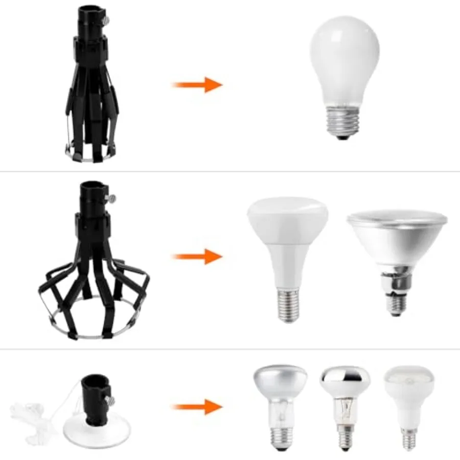 Professional Light Bulb Changer Kit - 3 Piece Set - Extension Pole Compatible, for High Ceiling Incandescent Bulbs with Standar view 3