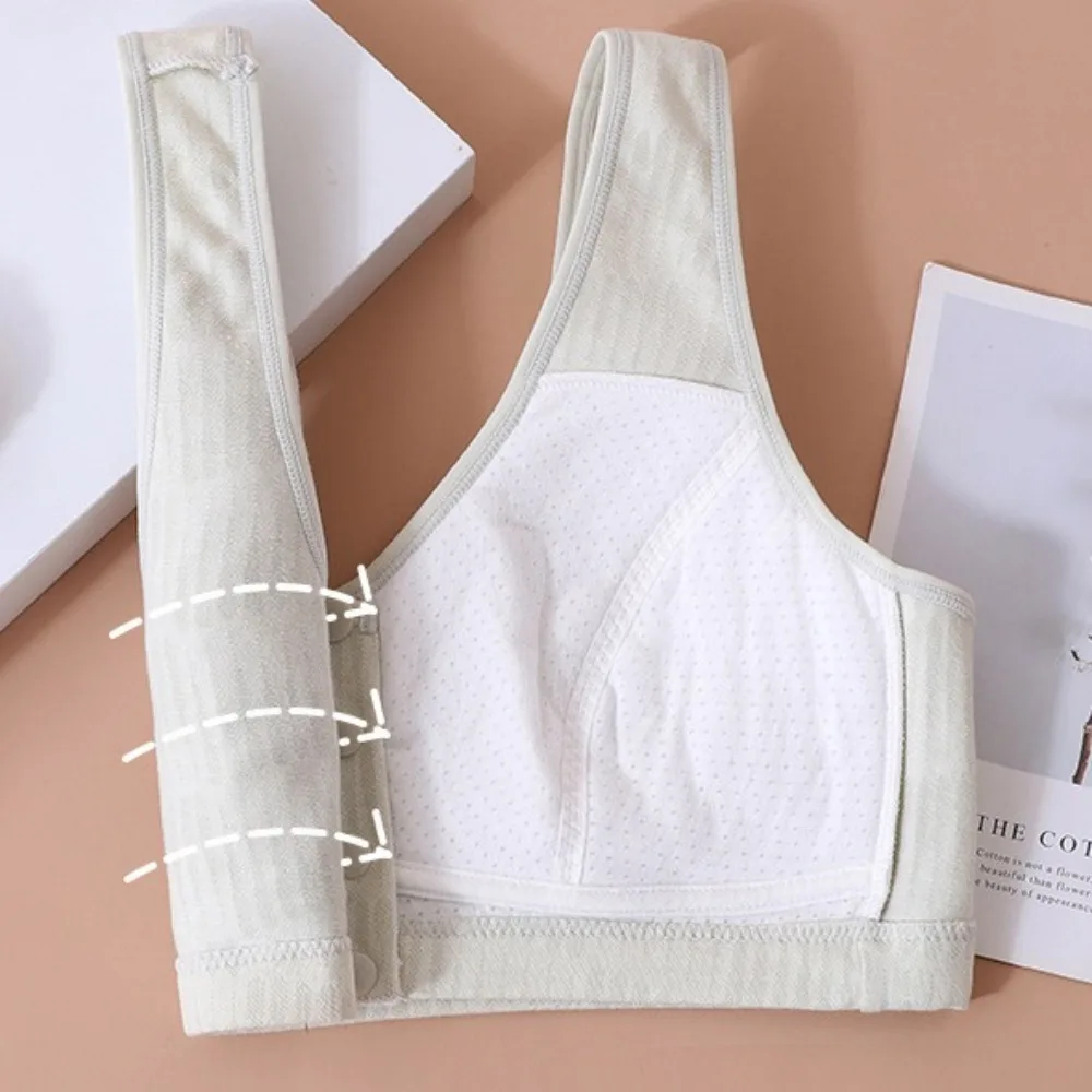 Cotton Mother's Wireless Bra Large Size Close-fitting Maternity Nursing Bras Anti-sagging Lingerie Mid-aged Elderly Brassiere