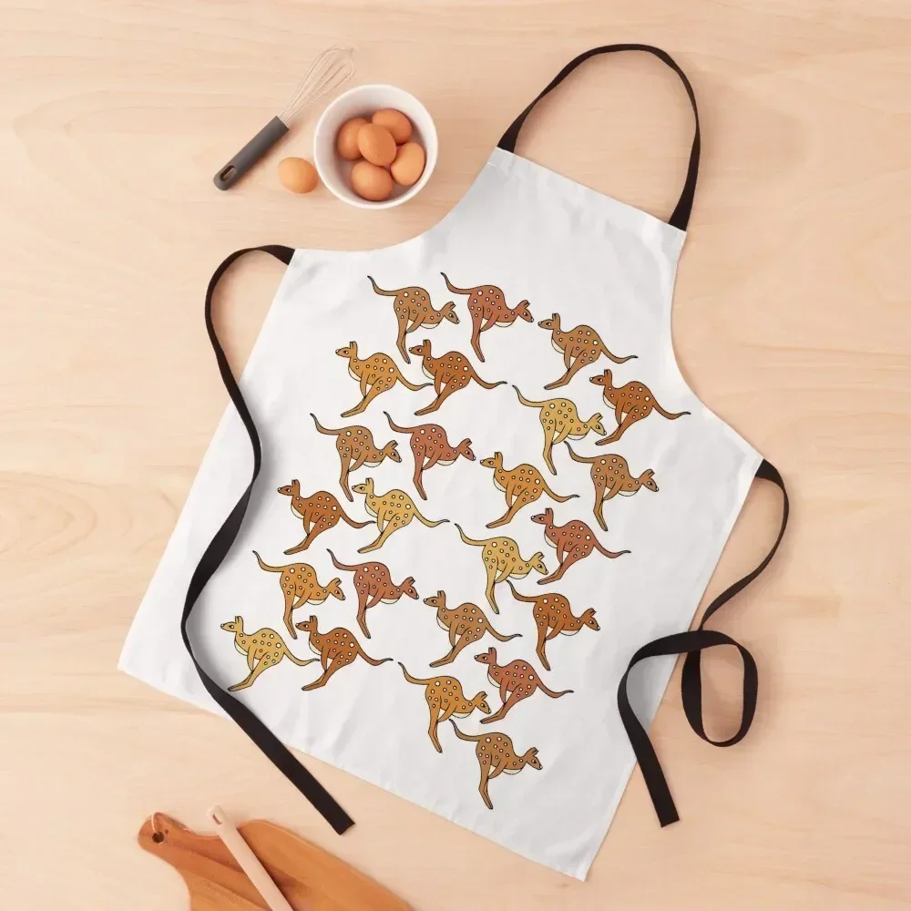 

Cute and Colorful Kawaii Kangaroo Pattern Apron christmas 2025 Cute Kitchen Accessories Apron