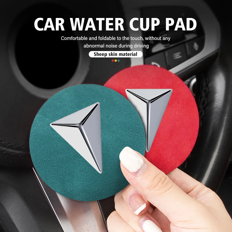 2pcs Car Coaster Drink Bottle Holder Anti-slip Mat Water Cup Pad For Deepal Changan Deepal S7 SL03 2022