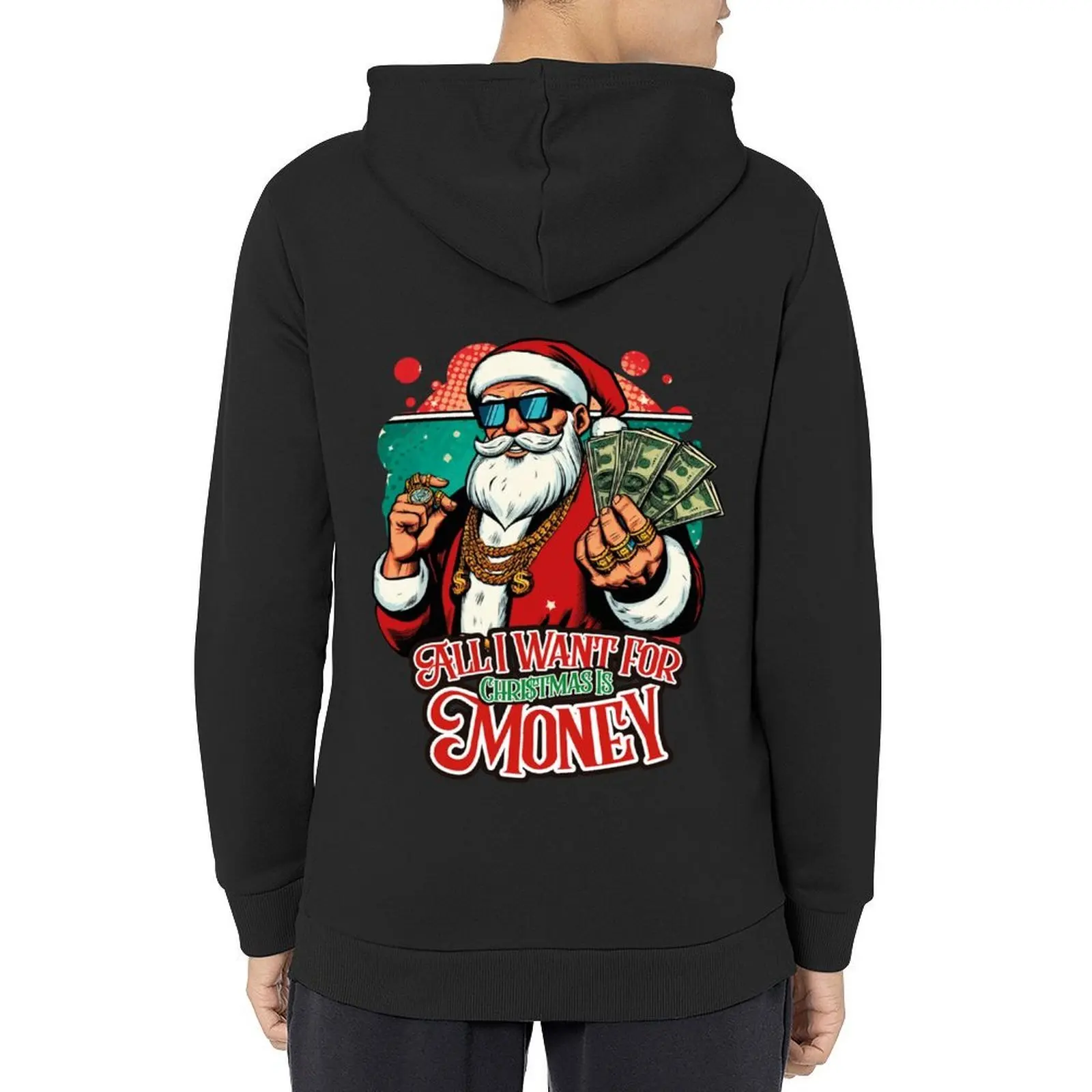 

All I Want For Christmas Is Money Hoodie men's clothing men's sweat-shirt set men clothing autumn jacket men graphic hoodies