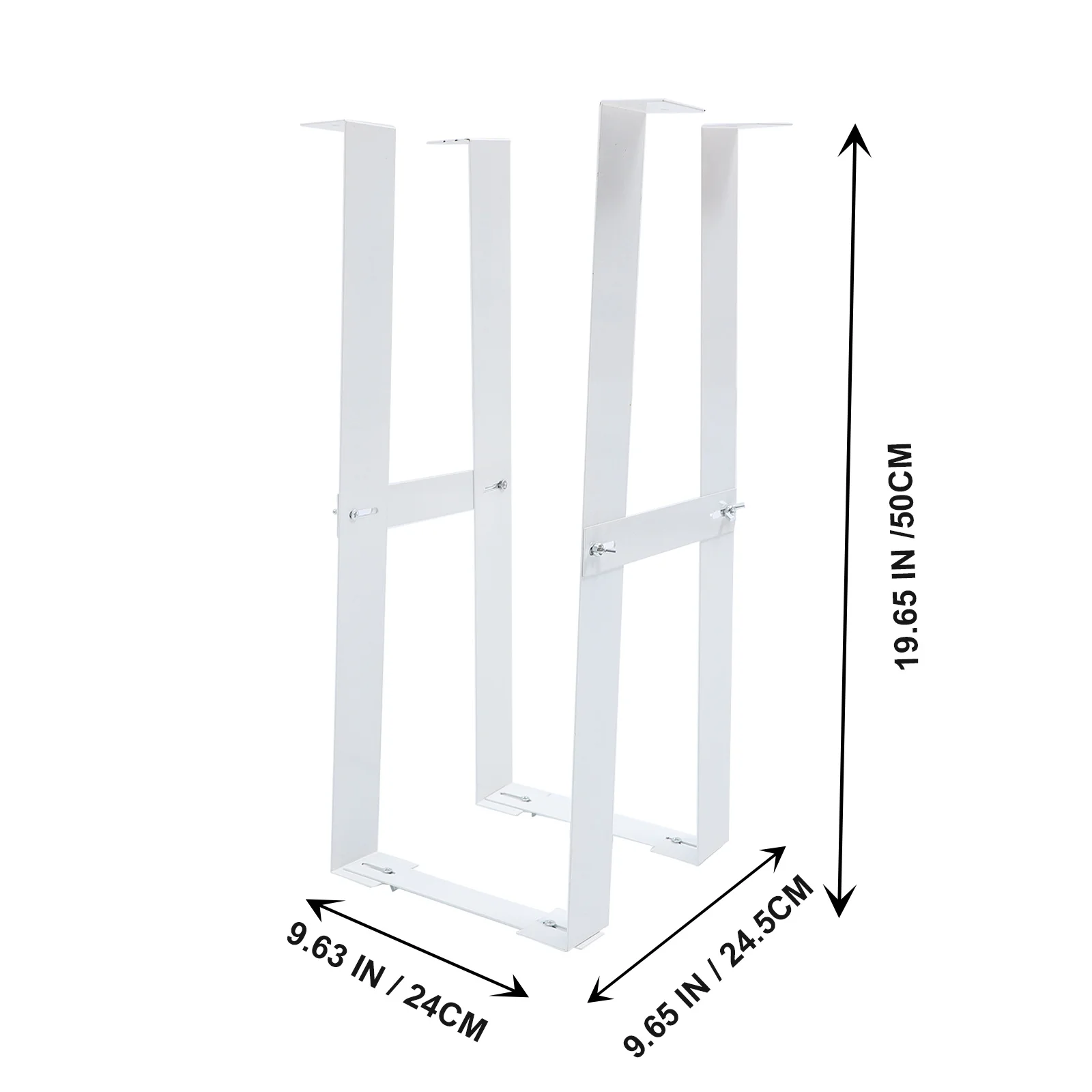 

1pc Computer Hanging Rack Adjustable Carbon Steel Baking Varnish Corrosion Resistant Strong Bearing Under Desk Mount For Desktop
