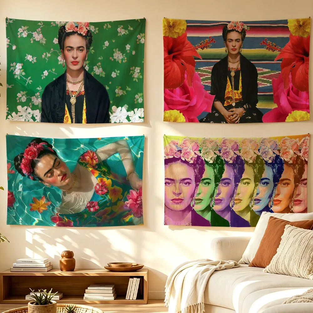Art F-Frida K-Kahlo-S flag Room Decoration Wall Tapestry Hanging Aesthetic Bedrooms Advertising Banner