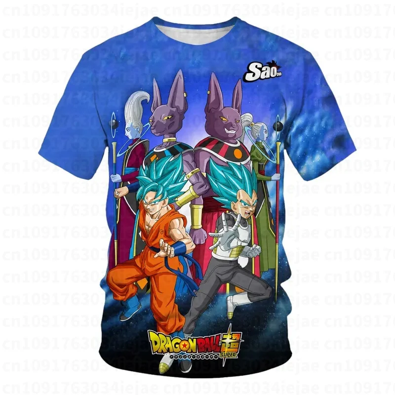 2026 Anime Super Saiyan Dragon Ball Z Goku Boys CosPlay T-shirt Orange Men's T-shirt Breathable Cool Clothing Boys Gift - view 4