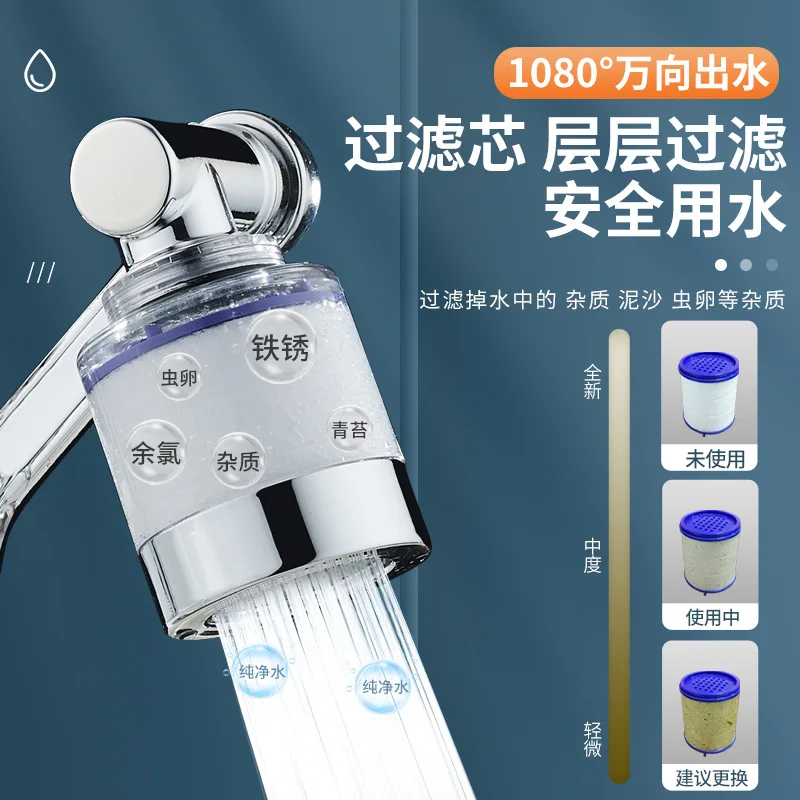 New type of robotic arm universal faucet with rotatable water outlet extension spout, aerator joint, splash proof rocker arm