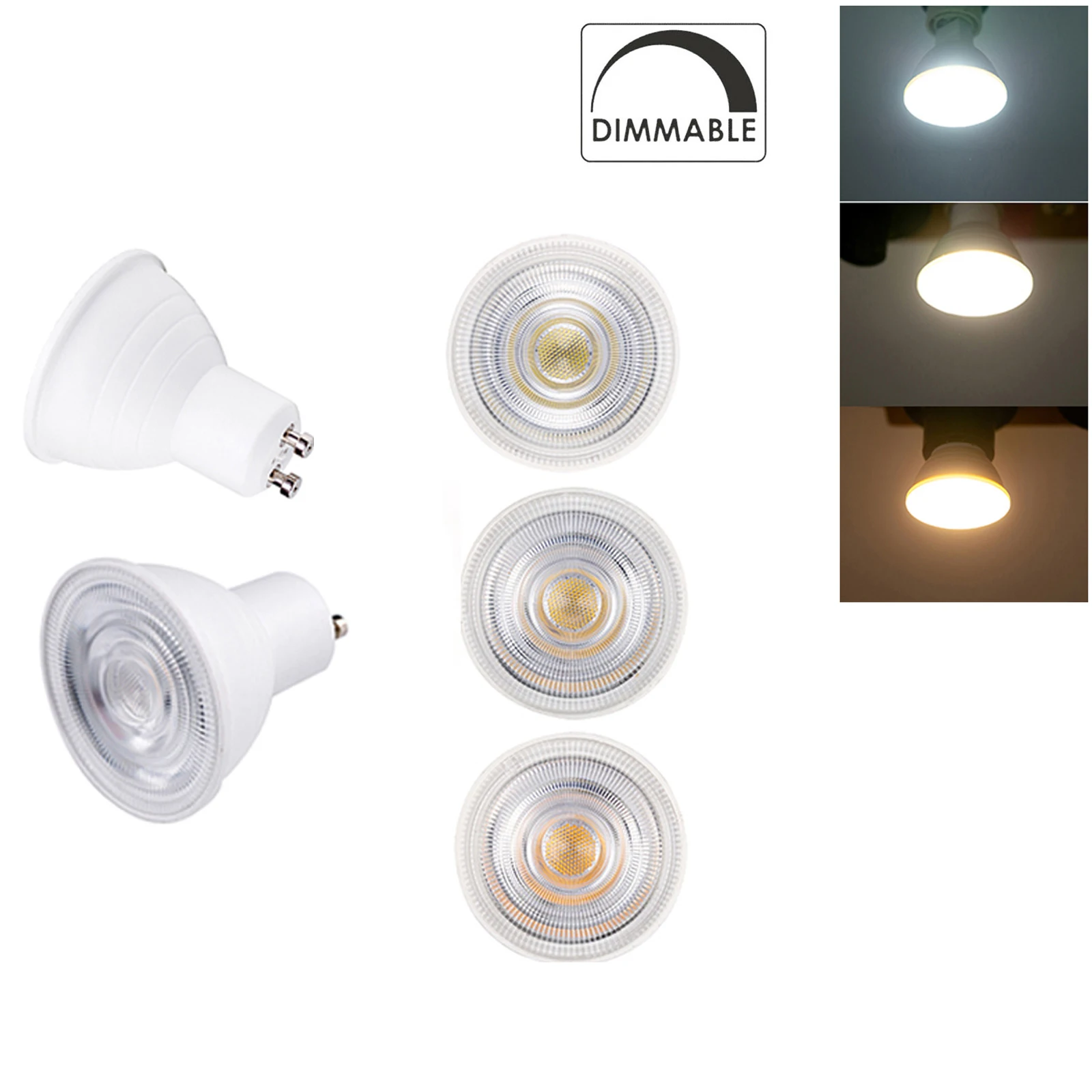 

Led Gu10 Energy Saving Bulb 7W Lighting 220V Spotlight Recessed Ceiling Led High Lumen Room Decoration Chandelier Lamps Indoor